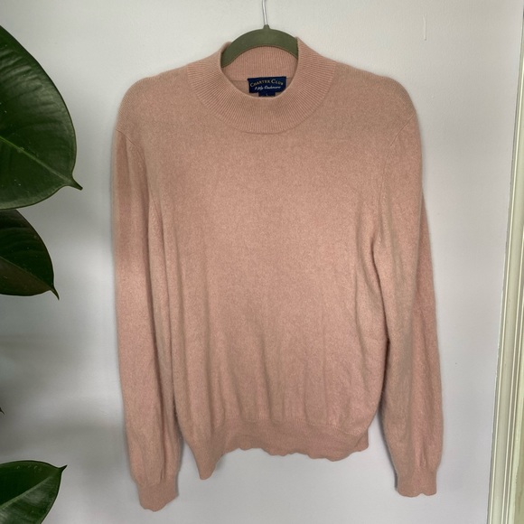 Charter Club | Mock Neck 2 Ply Cashmere Sweater - Picture 1 of 3